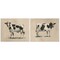 Stupell Industries Beige Holstein Cow Portrait 2 pc Canvas Wall Art Set Design by June Erica Vess